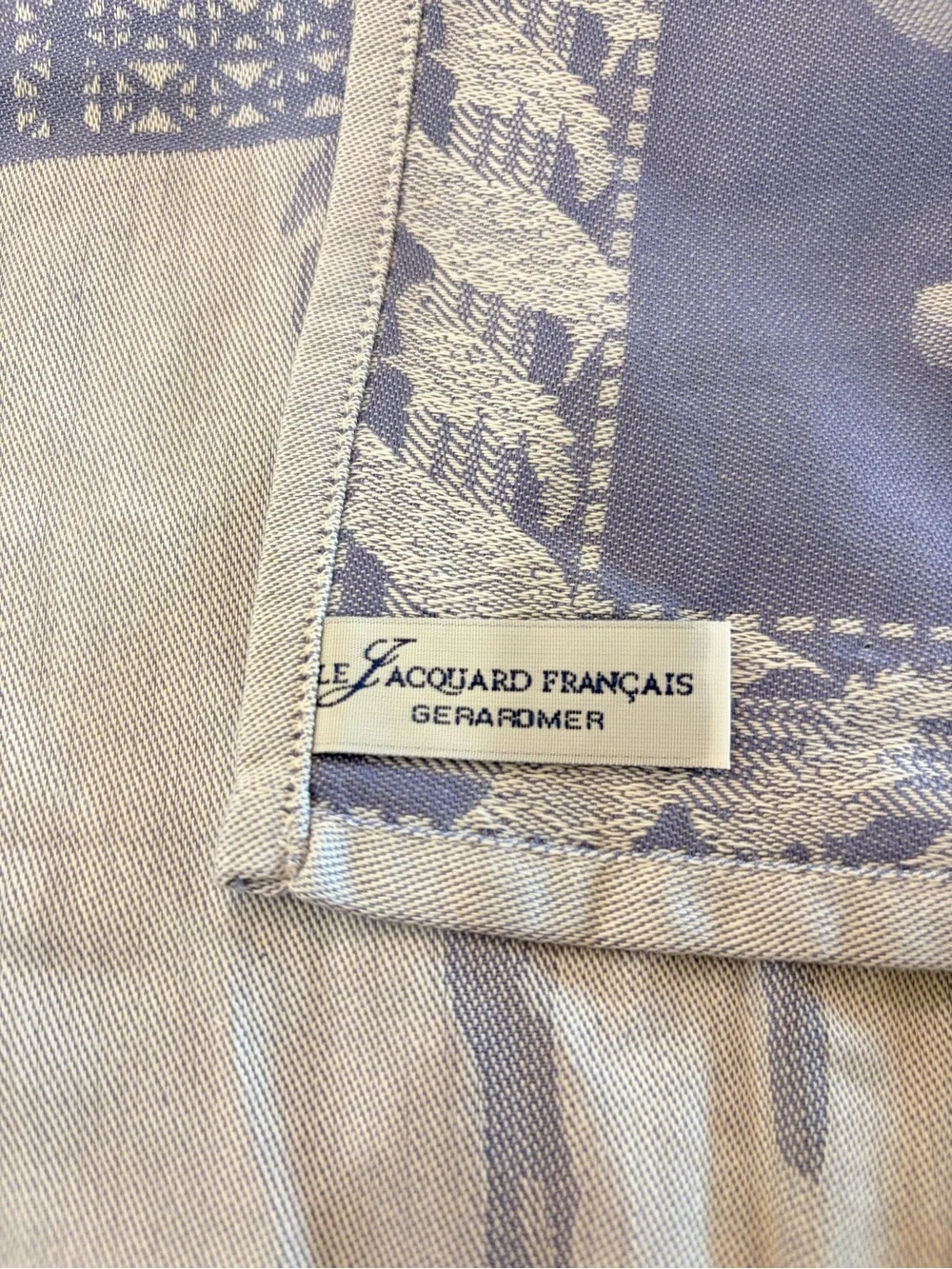 Le Jacquard Francais Paris Torchon Tea Towel Blue Cotton 31x23 in NWT